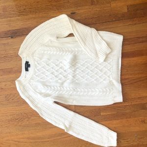 Forever21 white warm knit sweater